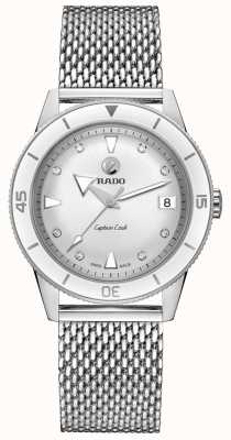 RADO 'capitaine cuisinier' cadran blanc diamants automatique R32500703