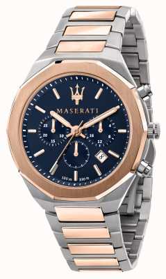 Maserati Montre chronographe bicolore pour hommes Stile R8873642002