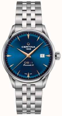 Certina Montre Ds-1 powermatic 80 cadran bleu C0298071104102