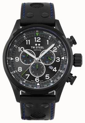 TW Steel | volante | édition petter solberg | bracelet en cuir noir | SVS306