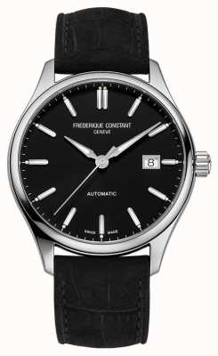 Frederique Constant Bracelet cuir noir index classique 40 mm FC-303NB5B6