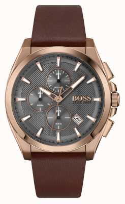 BOSS Grand maître sport lux | bracelet en cuir marron 1513882