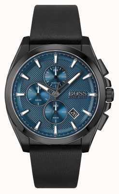 BOSS | grand maître sport lux | bracelet en cuir noir | 1513883