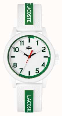 Lacoste Montre Rider bracelet silicone blanc et vert 2020140