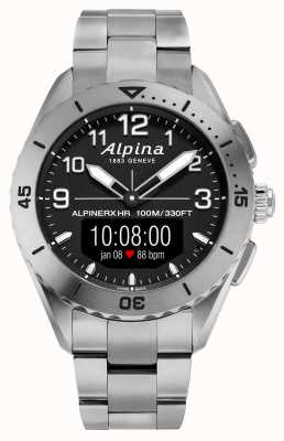Alpina Montre connectée connectée Alpinerx alive (45mm) titane / noir & titane AL-284LBBW5TAQ1B