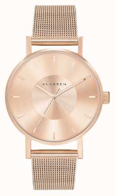 Klasse14 Bracelet en maille milanaise en or rose 36 mm Volare VO14RG003W