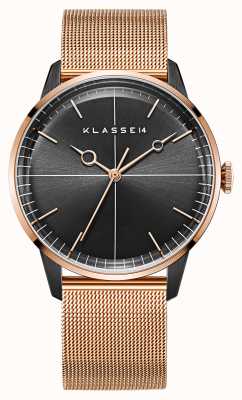 Klasse14 Disco volante or rose maille noire 40mm WDI19RB001M