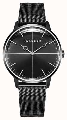 Klasse14 Disco volante maille milanaise noire 36mm WDI19BB001W
