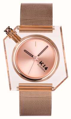 Klasse14 Maille milanaise or rose K14 40mm WKF20RG001M