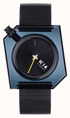 Klasse14 Bracelet maille milanaise noire K14 40 mm foncé WKF20BK001M