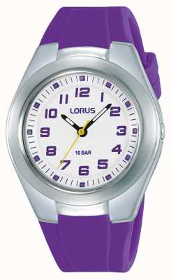 Lorus Bracelet et cadran en silicone violet pour enfants RRX79GX9