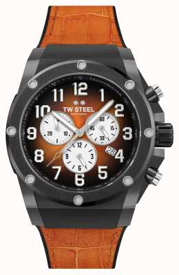 TW Steel Bracelet en caoutchouc et cuir orange Ace Genesis édition limitée ACE133