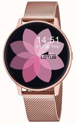 Lotus Bracelet maille acier or rose Smartime L50015/A