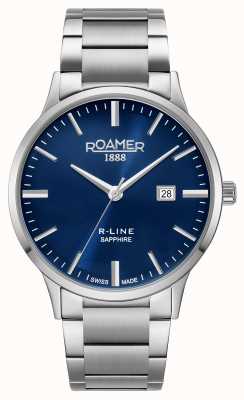 Roamer Bracelet en acier à cadran bleu classique R-line 718833 41 45 70