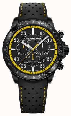 Raymond Weil Montre chronographe homme tango 300 noir et jaune 8570-BKR-05275