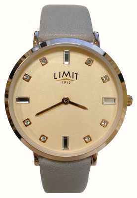Limit Cadran cristal classique / cuir gris 60158.01