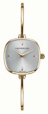 Herbelin Montre-bracelet Fil pour femme avec cadran argenté et pvd doré 17207BP11