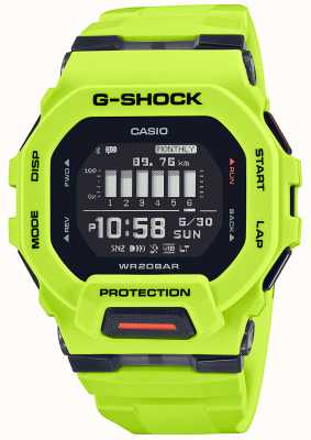 Casio Montre à quartz numérique G-shock g-squad vert citron GBD-200-9ER