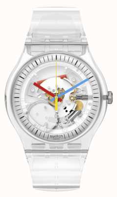 Swatch Bracelet en silicone transparent Cleary new gent SO29K100-S06