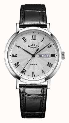 Rotary Montre femme windsor bracelet cuir noir LS05420/01