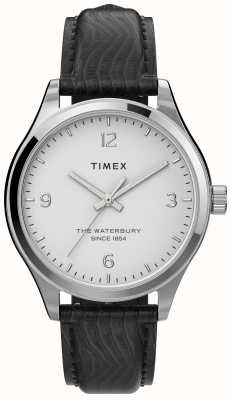 Timex Boîtier argenté Wms Waterbury et bracelet noir TW2U97700