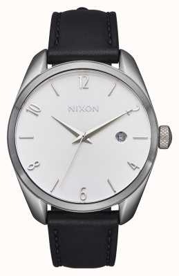 Nixon Thalia cuir cadran blanc bracelet cuir noir A1343-625-00