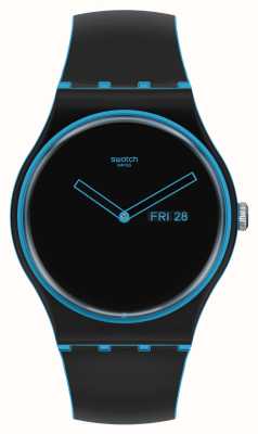 Swatch Montre Minimal Line bleu noir et bleu SO29S701