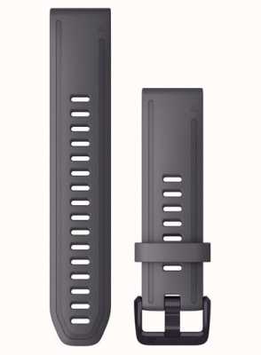 Garmin Bracelet Quickfit 20 mm uniquement en silicone gris schiste avec améthyste 010-13011-00