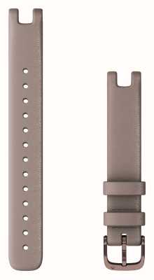 Garmin Bracelet Lily uniquement (14 mm), cuir italien paloma avec accastillage bronze foncé 010-13068-A0