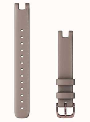 Garmin Bracelet Lily uniquement (14 mm), cuir italien paloma avec accastillage bronze foncé (grand) 010-13068-A4