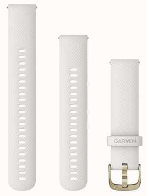 Garmin Sangle à dégagement rapide (20 mm) en silicone ivoire / matériel or crème - sangle uniquement 010-12932-53