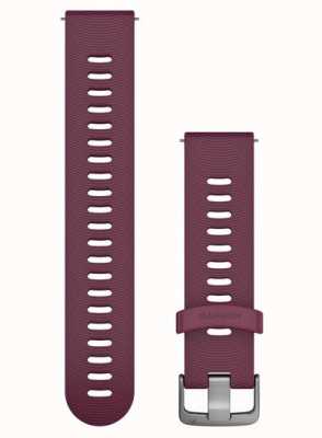 Garmin Sangle à dégagement rapide (20 mm) en silicone berry / matériel en acier inoxydable - sangle uniquement 010-11251-1W