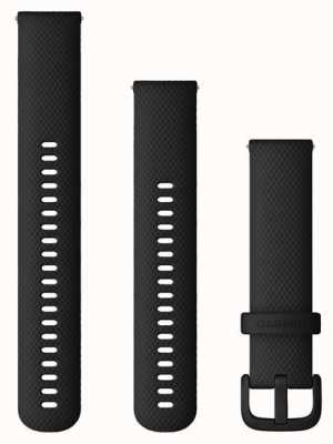 Garmin Sangle à dégagement rapide (20 mm) silicone noir / accastillage noir - sangle seule 010-13021-03