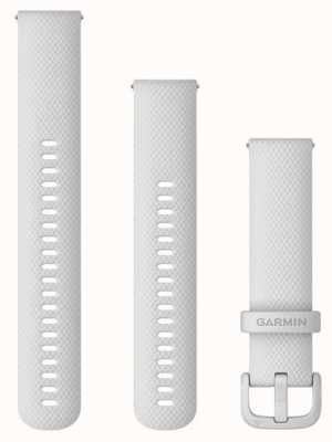 Garmin Sangle à dégagement rapide (20 mm) en silicone blanc / matériel blanc - sangle seule 010-13021-01