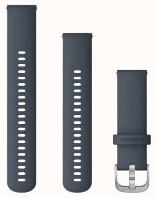 Garmin Sangle à dégagement rapide uniquement (22 mm), bleu granit avec matériel argenté 010-12932-2F