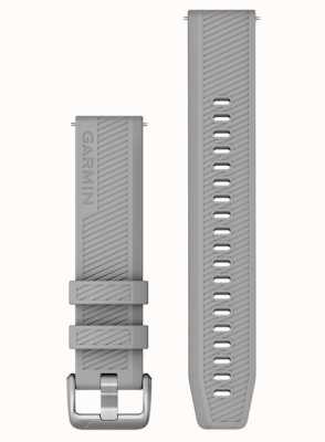 Garmin Sangle à dégagement rapide (20 mm) en silicone gris poudré / matériel en acier inoxydable - sangle seule 010-12925-00