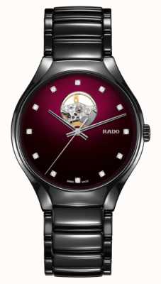 RADO Cadran véritable secret unisexe serti de diamants rouges R27107742