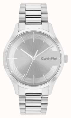 Calvin Klein Cadran argenté | bracelet iconique en acier inoxydable 25200036