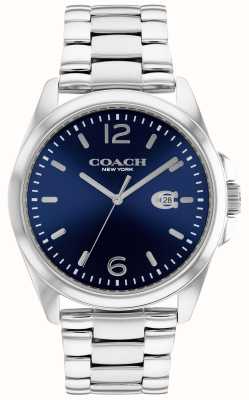 Coach Greyson homme | cadran bleu | bracelet en acier inoxydable 14602579