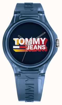 Tommy Jeans Montre homme en silicone bleu Berlin 1720028