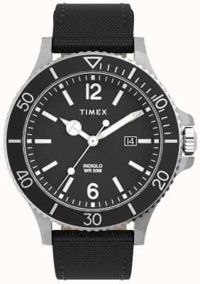 Timex Hommes | du port | cadran noir | bracelet textile noir TW2V27000