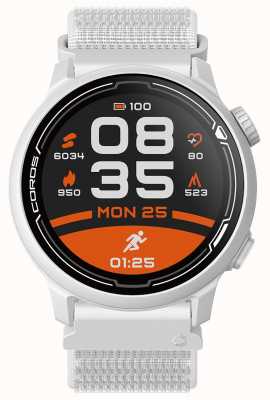 Coros Montre sport gps premium Pace 2 avec bracelet nylon - blanc - co-781374 WPACE2-WHT-N