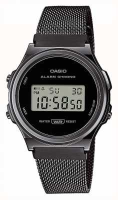 Casio Collection montre digitale plaquée noire A171WEMB-1AEF