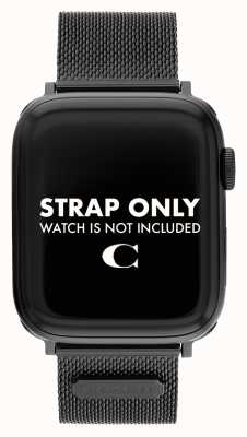 Coach Bracelet Apple Watch (42/44/45mm) maille noire 14700062