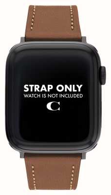 Coach Bracelet Apple Watch (42/44/45mm) cuir marron 14700084