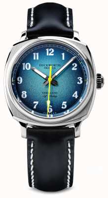 Duckworth Prestex Vérimatique | automatique | cadran bleu | bracelet en cuir noir D891-03-A