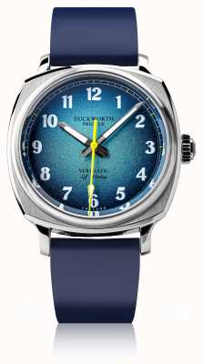 Duckworth Prestex Vérimatique | automatique | cadran bleu | bracelet en silicone bleu D891-03-DR