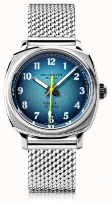 Duckworth Prestex Vérimatique | automatique | cadran bleu | bracelet en maille d'acier inoxydable D891-03-ST