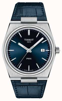 Tissot Prx 40 205 | cadran bleu | bracelet en cuir bleu T1374101604100