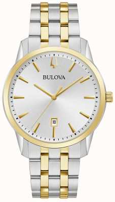 Bulova Sutton 40mm quartz bicolore argent/or 98B385